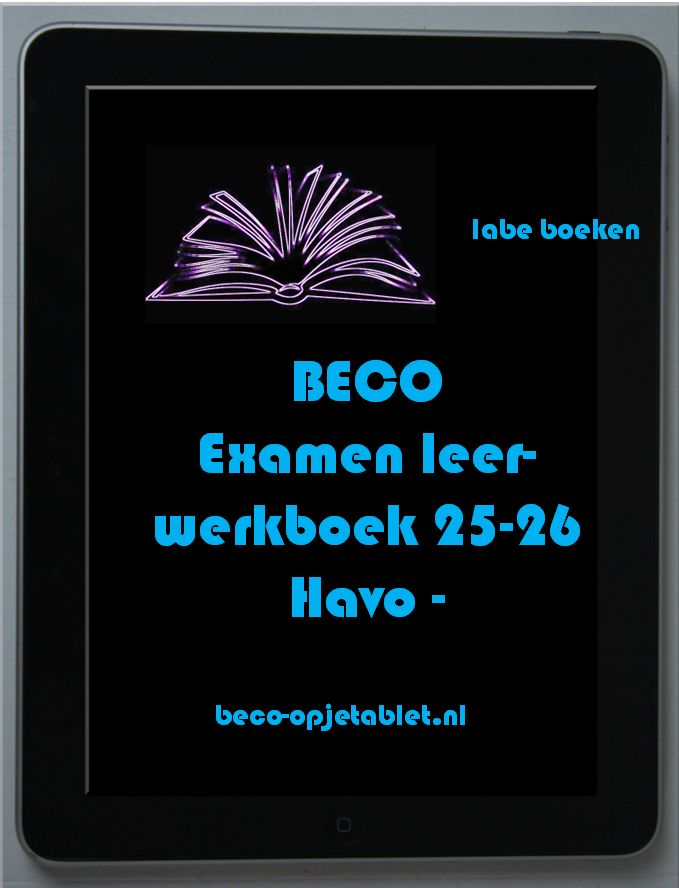In januari 2026 preview uitgave Examen leer en werkboek Beco Havo en VWO